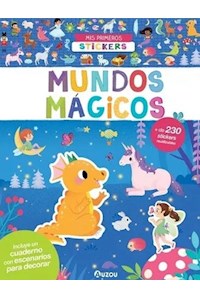 Papel Mundos Mágicos - Libro De Stickers