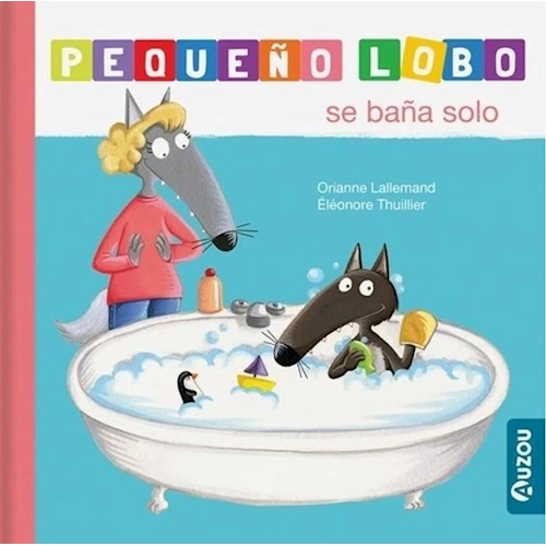 Papel PEQUEÑO LOBO SE BAÑA SOLO