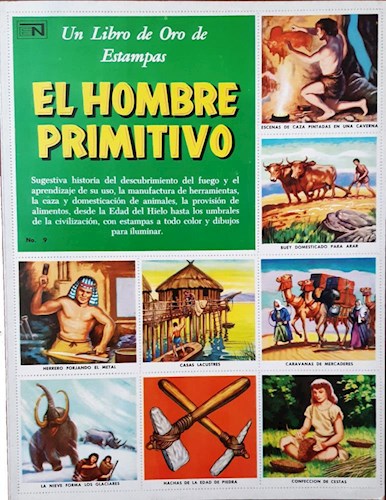 Papel HOMBRE PRIMITIVO (COLECCION UN LIBRO DE ORO DE ESTAMPAS)