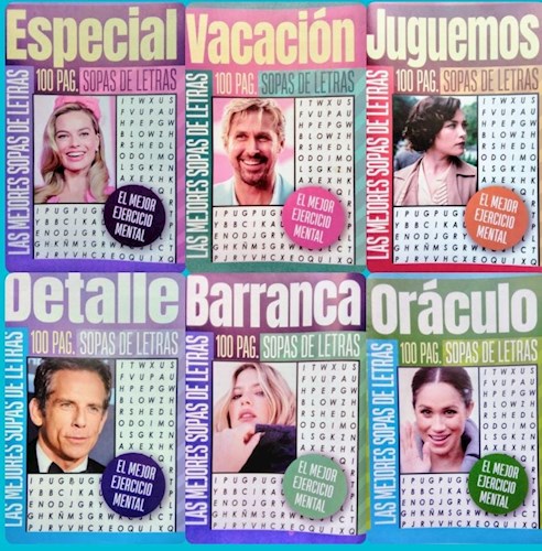 Papel SOPAS DE LETRAS 100 PAG CHICA SURTIDAS