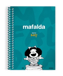 Papel Agenda Mafalda 2017 Azul