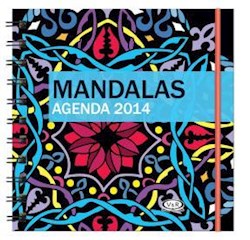 Papel Agenda Mandalas 2014 Tapa Celeste