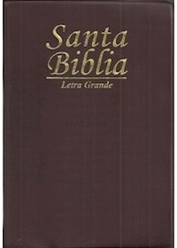 Papel Santa Biblia Letra Grande Palabra De Jesús En Rojo (Rvc025Lg Pjr / Cafe)