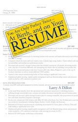  You're Only Perfect Twice: At Birth and on Your Resume~At Birth and on Your Resume