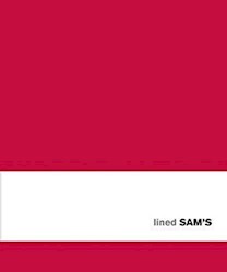 Libro Anotador Sam'S Lined Red 23 X 25 Rayado