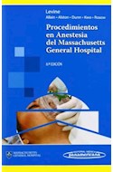 Papel Procedimientos En Anestesia Del Massachusetts General Hospital Ed.8