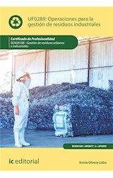  Operaciones para la gestión de residuos industriales. SEAG0108