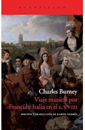 Papel VIAJE MUSICAL POR FRANCIA E ITALIA EN EL S. XVIII