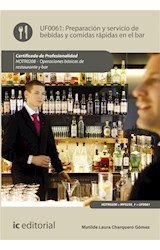  Preparación y servicio de bebidas y comidas rápidas en el bar. HOTR0208