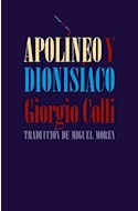 Papel APOLINEO Y DIONISIACO