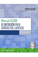 E-book Manual Acsm De Nutrición Para Ciencias Del Ejercicio