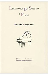 Papel Lecciones De Solfeo Y Piano