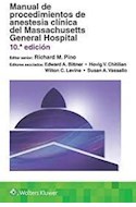 Papel Manual De Procedimientos De Anestesia Clínica Del Massachusetts General Hospital Ed.10
