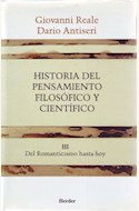 Papel HISTORIA DEL PENSAMIENTO FILOSOFICO Y CIENTIFICO III