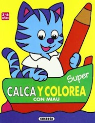 Papel Calca Y Colorea Con Miau