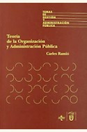 Papel TEORIA DE LA ORGANIZACION Y ADMINISTRACION PUBLICA (R) (1999