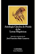 Papel ANTOLOGIA CATEDRA DE POESIA DE LAS LETRAS HISPANICAS