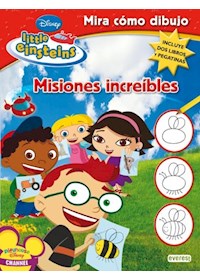Papel Misiones Increibles / Little Einsteins-  Mira Como Dibujo (Dos Libros Y Pegatinas)