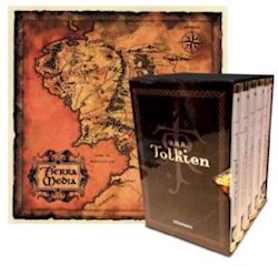 Papel Estuche Tolkien 6 Vol+Mapa De La Tierra Media