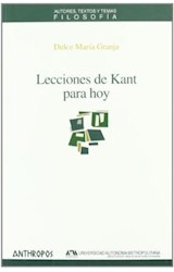 Papel Lecciones de Kant para hoy