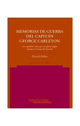Papel Memorias de guerra del Capitán George Carleton.