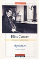 Papel OBRAS COMPLETAS IV (ELIAS CANETTI)
