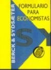 Libro Formulario Para Economistas