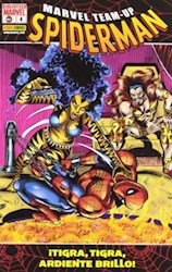 Papel Marvel Team-Up Spiderman Tigra Tigra Ardiente Brillo