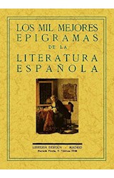 Papel Los Mil Mejores Epigramas De La Literatura Española