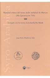 Papel MATERIAL CRITICO DEL TEXTO ARABE ANDALUSI DE MARCO