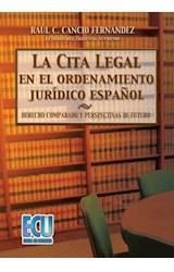  La cita legal en el ordenamiento jurídico español