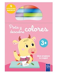 Papel Pinta Y Descubre Colores - Vaca