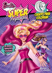 Papel Barbie Super Princesa Cuento Para Colorear