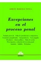 Libro Excepciones En El Proceso Penal