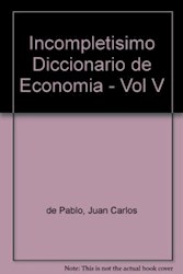 Papel Incompletisimo Diccionario De Economia