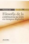 Papel FILOSOFIA DE LA COMUNICACION EN TIEMPOS DIGITALES