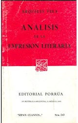 Papel Análisis De La Expresión Literaria