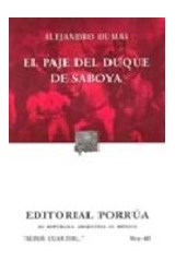 Papel El Paje Del Duque De Saboya
