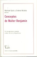 Papel CONCEPTOS DE WALTER BENJAMIN