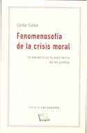 Papel FENOMENOSOFIA DE LA CRISIS MORAL