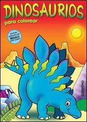 Papel Dinosaurios Para Colorear Azul