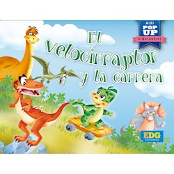 Papel Mini Pop Up - El Velocirraptor Y La Carrera