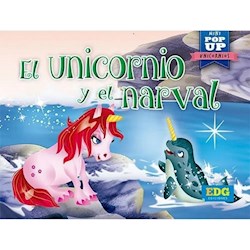 Papel Mini Pop Up - El Unicornio Y El Narval