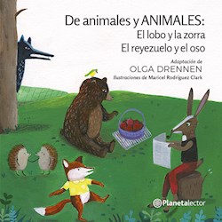 Papel De Animales Y Animales El Lobo Y La Zorra
