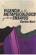 Papel VIGENCIA DE LO METAPSICOLOGICO Y OTROS ENSAYOS