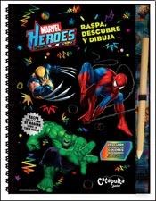 Papel Marvel Heroes Raspa Descubre Y Dibuja