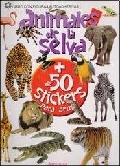 Papel Animales De La Selva + 50 Stickers Para Armar
