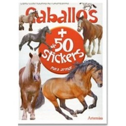 Papel Caballos + 50 Stickers Para Armar