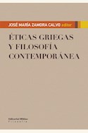 Papel ETICAS GRIEGAS Y FILOSOFIA CONTEMPORANEA