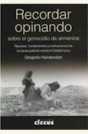 Papel RECORDAR OPINANDO, SOBRE EL GENOCIDIO DE ARMENIOS